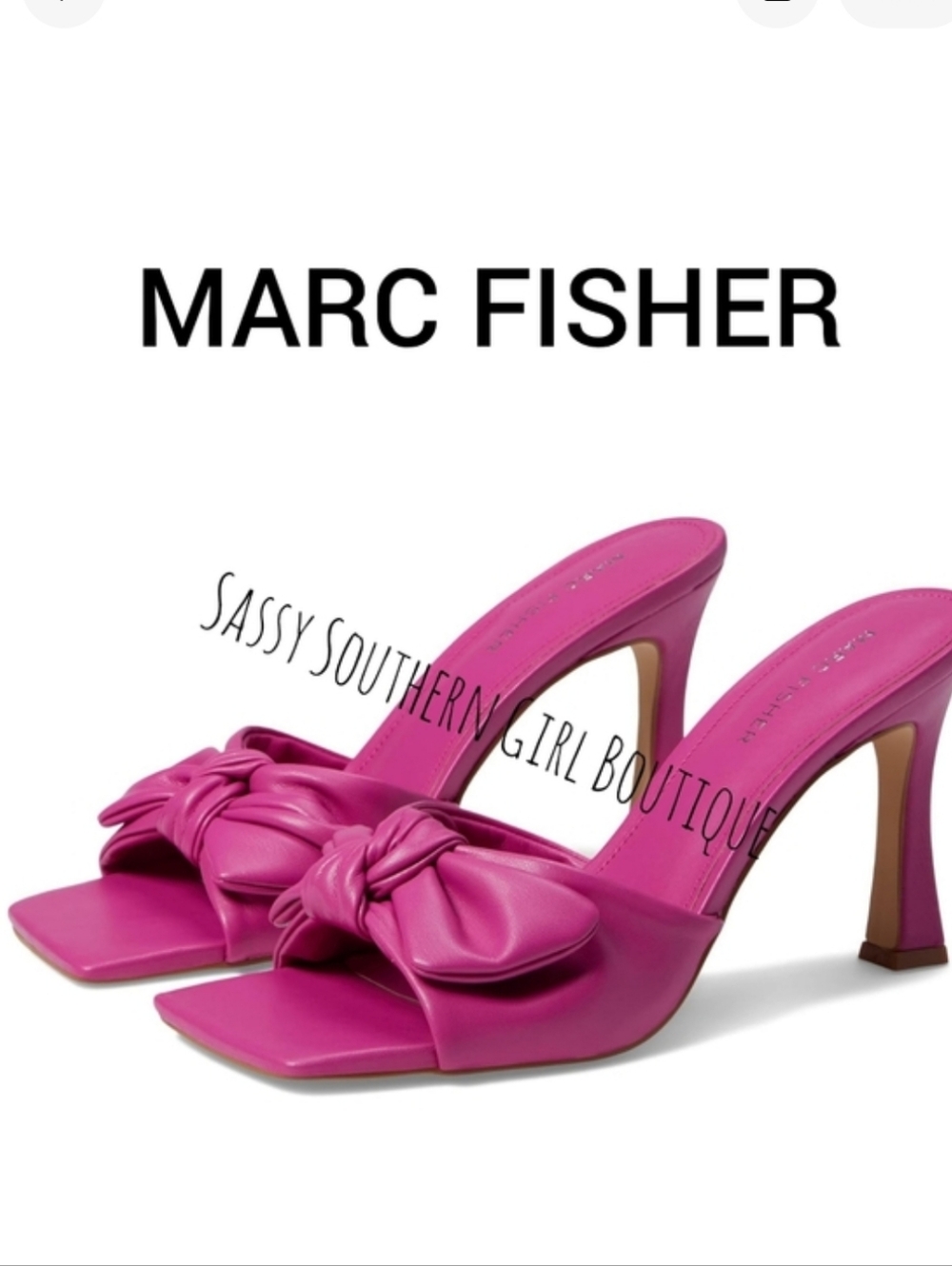 🆕⭐ Marc Fisher Fuchsia Pink Bow Heels